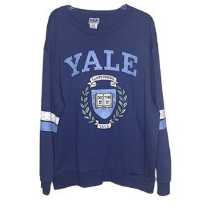 Yale University Blue Graphic Sweatshirt Nwt Size L